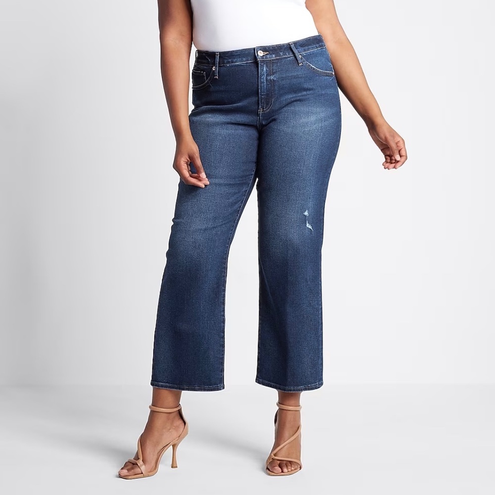 Express '90s Ankle Boot Mid Rise Jeans